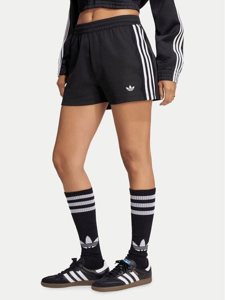 Adidas Szorty sportowe Lace 3 Stripes LG4267 Czarny Regular Fit. Czarne spodenki sportowe damskie Adidas, xl, z bawełny. Za 179.99 zł.