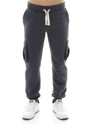 Męskie zimowe spodnie bojówki, ściągane u dołu, Leone 1947 Vintage Dept. Szare spodnie sportowe męskie LEONE 1947 APPAREL, z bawełny. Za 324.17 zł.