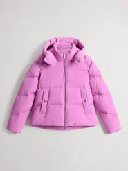 Woolrich Kurtka puchowa w kolorze jasnoróżowym rozmiar: L. Różowe kurtki damskie Woolrich, l, bez wzorów, z puchu, bez kaptura. Za 1,317.81 zł.