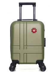 SWISS KOPPER Walizka "Uster" w kolorze khaki - 32 x 42 x 20 cm rozmiar: onesize. Brązowe walizki SWISS KOPPER, bez wzorów, z materiału. Za 108.99 zł.
