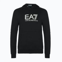 Bluza męska EA7 Emporio Armani Train Visibility. Czarne bluzy bez kaptura męskie EA7 Emporio Armani, m, z bawełny. Za 499.99 zł.