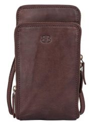 Bellicci Skórzana torebka "Cybele" w kolorze brązowym na telefon - 13 x 22 x 3 cm rozmiar: onesize. Brązowe torebki klasyczne damskie Bellicci, bez wzorów, z materiału, bez dodatków. Za 174.95 zł.