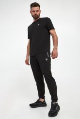 Spodnie dresowe meskie EA7 EMPORIO ARMANI. Spodnie dresowe męskie EA7 Emporio Armani, bez wzorów, z dresówki. W wyprzedaży za 461.30 zł.