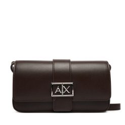 Torebka Armani Exchange. Brązowe listonoszki damskie Armani Exchange, bez wzorów, bez dodatków. Za 439.99 zł.