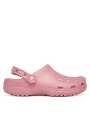 Crocs Klapki Classic Frosted Clog 210928 Różowy. Czerwone klapki damskie Crocs, bez wzorów, z tworzywa sztucznego, bez obcasa. Za 239.99 zł.
