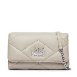 Torebka Armani Exchange. Brązowe torebki wieczorowe Armani Exchange, bez wzorów, wizytowe, bez kołnierzyka, bez ramiączek. Za 454.99 zł.
