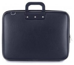 Torba Bombata Classic 17” dark blue. Niebieskie torby na laptopa damskie Bombata, bez wzorów. Za 279.00 zł.