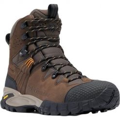 Buty trekkingowe męskie Columbia Geoterra Outdry. Brązowe buty trekkingowe męskie Columbia, z materiału, za kostkę, bez zapięcia, trekkingowe. Za 849.99 zł.