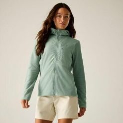 Damska bluza polarowa Switch Up Pro z kapturem i zamkiem błyskawicznym. Zielone bluzy z kapturem damskie Dare 2b, z materiału. Za 349.99 zł.