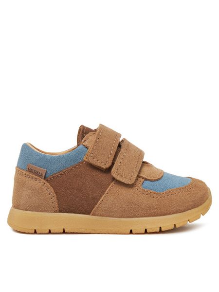 Mrugała Sneakersy Coco 3111/5-26 Brązowy. Brązowe buty sportowe chłopięce Mrugała, bez wzorów, ze skóry, bez zapięcia. Za 189.99 zł.