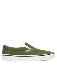 Vans Tenisówki Classic Slip-On VN000Z7AGRK1 Zielony. Zielone trampki i tenisówki męskie Vans, bez wzorów, z materiału, bez zapięcia. Za 339.99 zł.