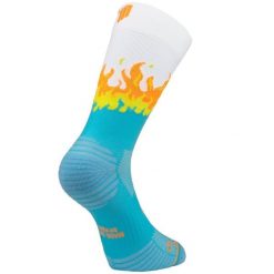 HOT BLUE - SKARPETKI DO BIEGANIA. Niebieskie skarpetki damskie SPORCKS, bez wzorów, ze skóry. Za 154.00 zł.