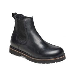 Buty trekkingowe Birkenstock Highwood Slip On Skórzane Czarne. Czarne buty trekkingowe męskie Birkenstock, na zimę, z gumy, bez zapięcia, trekkingowe. Za 589.00 zł.