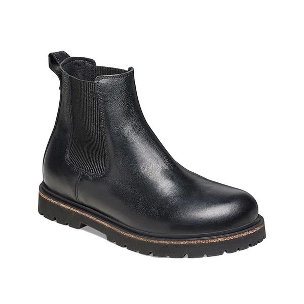 Buty trekkingowe Birkenstock Highwood Slip On Skórzane Czarne. Czarne buty trekkingowe męskie Birkenstock, na zimę, z gumy, bez zapięcia, trekkingowe. Za 589.00 zł.