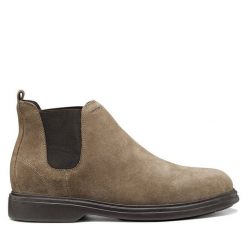 Sztyblety Geox. Brązowe sztyblety męskie Geox, bez zapięcia. Za 569.99 zł.