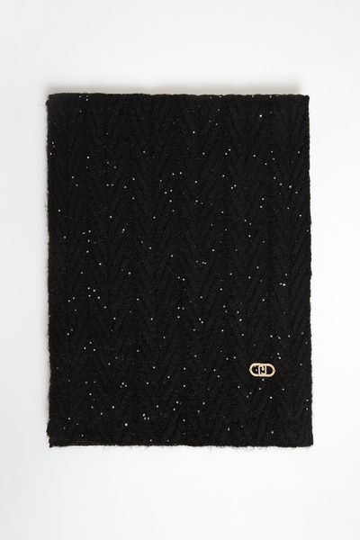 Szal damski z wełną LIU JO. Szaliki i kominy damskie Liu Jo, bez wzorów, z wełny. W wyprzedaży za 251.30 zł.