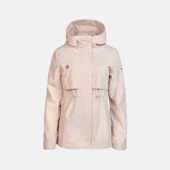 Kurtka damska SEDONA W Shell Mount-Tex wodoodporna, oddychająca i wiatroszczelna. Czerwone kurtki przeciwdeszczowe damskie IZAS, bez kaptura. Za 486.91 zł.