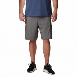 Męskie szorty cargo Columbia Silver Ridge Utility Cargo Short city grey 38. Szare szorty męskie Columbia, bez kołnierzyka. Za 207.99 zł.
