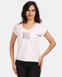 Damska bawełniana koszulka Kilpi ROANE-W. Białe t-shirty damskie Kilpi, bez wzorów, z bawełny, bez kołnierzyka. Za 91.56 zł.