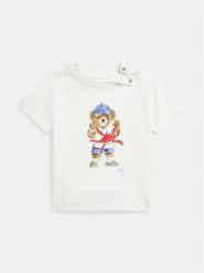 Polo Ralph Lauren T-Shirt 320965276002 Biały Regular Fit. Białe t-shirty chłopięce Polo Ralph Lauren, bez wzorów, z bawełny, bez ramiączek. Za 129.99 zł.
