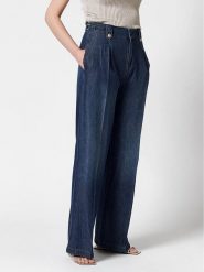 Rosner Dżinsy - Wide Leg fit - w kolorze granatowym rozmiar: W38/L32. Niebieskie jeansy damskie Rosner, z podwyższonym stanem. Za 166.49 zł.