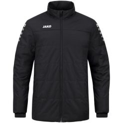 Kurtka puchowa Jako Team. Czarne kurtki męskie Jako, xl, bez wzorów, z materiału, z kapturem. Za 480.75 zł.