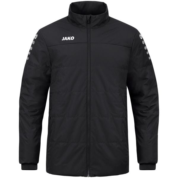 Kurtka puchowa Jako Team. Czarne kurtki męskie Jako, xl, bez wzorów, z materiału, z kapturem. Za 499.65 zł.