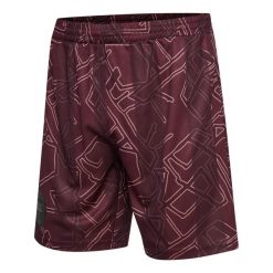 Krótkie Dania X 2024/25. Czerwone szorty męskie HUMMEL, bez wzorów, z materiału, sportowe. Za 232.50 zł.