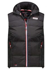 Geographical Norway Kamizelka pikowana "Vito" w kolorze czarnym rozmiar: S. Czarne kamizelki męskie Geographical Norway, s. Za 143.56 zł.