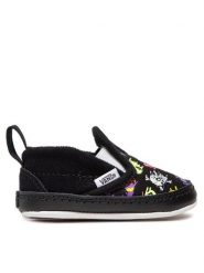 Vans Tenisówki Slip-On V Crlb VN0A2XSLBG91 Czarny. Czarne buty sportowe chłopięce Vans, z materiału, bez zapięcia. Za 99.99 zł.