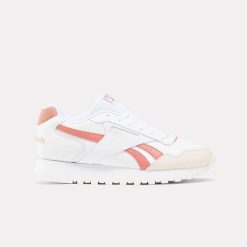 Sneakersy damskie Reebok Glide buty sportowe lifestylowe białe (100201437). Białe buty sportowe na co dzień damskie Reebok, bez wzorów, trekkingowe. Za 269.00 zł.