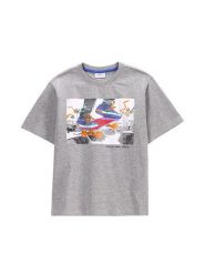 Coccodrillo T-Shirt WC5143206IBJ Szary Regular Fit. Szare t-shirty chłopięce COCCODRILLO, bez wzorów, z bawełny, bez ramiączek. Za 39.99 zł.