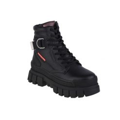Buty sportowe Sneakersy unisex, Palladium Revolt Sport Ranger. Czarne buty sportowe na co dzień damskie Palladium, bez wzorów, z gumy, trekkingowe. Za 619.99 zł.