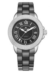 ALAIN ASTER Zegarek kwarcowy w kolorze srebrno-czarnym rozmiar: onesize. Czarne, analogowe zegarki damskie ALAIN ASTER, ceramiczne. Za 1,348.99 zł.