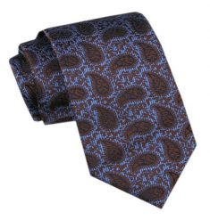 Elegancki Krawat Męski - Alties - Kolorowy, Wzór Paisley. Krawaty i muchy męskie Alties, bez wzorów, z tkaniny, eleganckie. Za 49.00 zł.