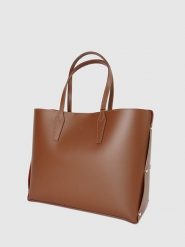 Christian Laurier Skórzany shopper bag "Feria" w kolorze jasnobrązowym - 42 x 28 x 13 cm rozmiar: onesize. Brązowe shopper bag damskie Christian Laurier, bez wzorów, z materiału, na ramię, bez dodatków. Za 370.71 zł.