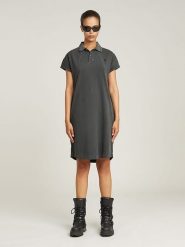 G-Star Sukienka w kolorze antracytowym rozmiar: M. Czarne sukienki damskie G-Star, na co dzień, m, bez wzorów, retro, bez kołnierzyka, bez ramiączek, midi, proste. Za 160.96 zł.