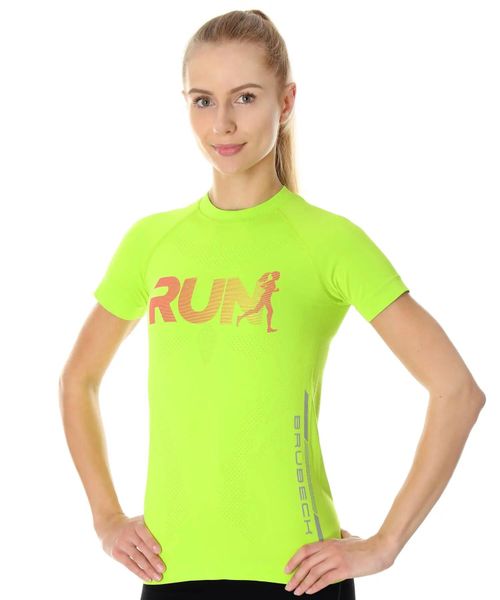 Koszulka damska Brubeck Running Air Pro. Zielone t-shirty damskie Brubeck, l, bez wzorów, z dzianiny, bez kołnierzyka. Za 69.99 zł.