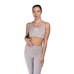 Biustonosz dla kobiet Lonsdale Wardour. Białe biustonosze sportowe damskie Lonsdale, bez wzorów. Za 151.50 zł.