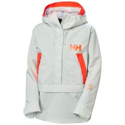 Damska kurtka narciarska Helly Hansen Powchaser Anorak. Zielone kurtki damskie Helly Hansen, na zimę, bez wzorów, bez kaptura. W wyprzedaży za 984.00 zł.