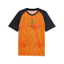 Koszulka rozgrzewkowa OM 2026/27. Czerwone t-shirty sportowe męskie Puma, s, z materiału, bez ramiączek, na fitness i siłownię. Za 281.50 zł.