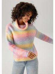 Aniston Golf ze wzorem rozmiar: 40. Golfy damskie Aniston, bez wzorów, ze splotem, bez ramiączek. Za 91.77 zł.