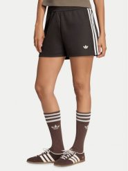 Adidas Szorty sportowe Lace 3 Stripes LG4266 Brązowy Regular Fit. Brązowe spodenki sportowe damskie Adidas, m, z syntetyku. Za 179.99 zł.