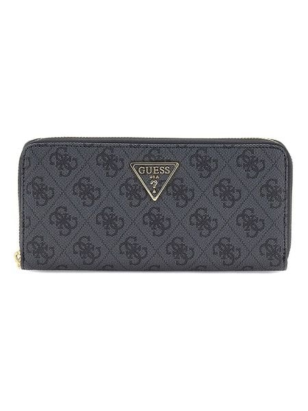 Guess Portfel w kolorze antracytowym - 8 x 12 x 2 cm rozmiar: onesize. Czarne portfele damskie Guess, z aplikacjami, z materiału. Za 214.70 zł.