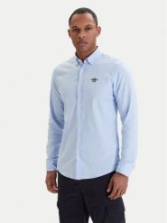 Aeronautica Militare Koszula 261CA1320UCT03532 Błękitny Regular Fit. Niebieskie koszule męskie AERONAUTICA MILITARE, l, bez wzorów, z bawełny, bez kołnierzyka, bez ramiączek. Za 399.99 zł.