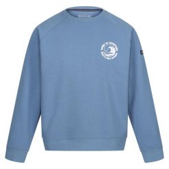 Bluza z okrągłym dekoltem Regatta Nithsdale. Niebieskie bluzy z kapturem męskie Regatta, m, z bawełny. Za 135.40 zł.