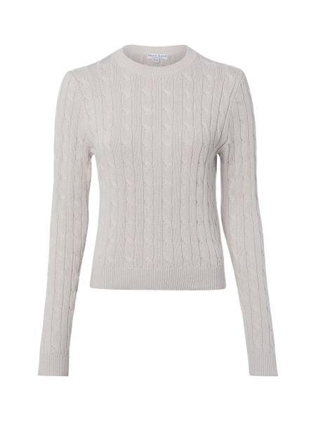 Marie Lund Sweter z dzianiny Kobiety Bawełna beżowy, XL. Brązowe swetry klasyczne damskie Marie Lund, xl, z bawełny, bez kołnierzyka. Za 199.95 zł.