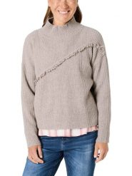 Timezone Sweter w kolorze beżowym rozmiar: S. Brązowe golfy damskie Timezone, s, bez kołnierzyka. Za 183.15 zł.