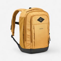 Plecak turystyczny Quechua Escape 500 16 l. Żółte plecaki męskie QUECHUA, bez wzorów, z materiału. Za 79.99 zł.