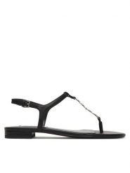 KARL LAGERFELD Sandały KL82516 Czarny. Czarne sandały damskie Karl Lagerfeld, bez wzorów, ze skóry, bez obcasa, na płaskiej podeszwie. Za 695.99 zł.